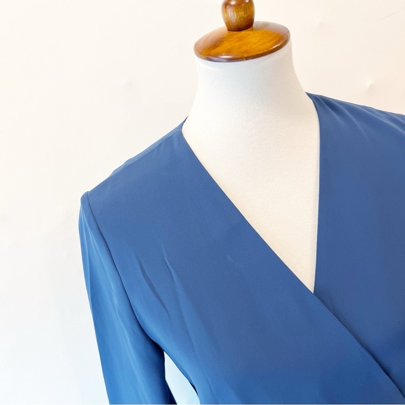 COS Pleated Front Wrap Dress Size 38 / US 8 - Picture 2 of 13